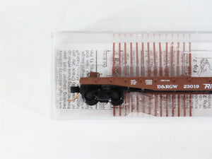 N Scale Micro-Trains MTL 45060 Denver & Rio Grande Western 50' Flat Car RTR