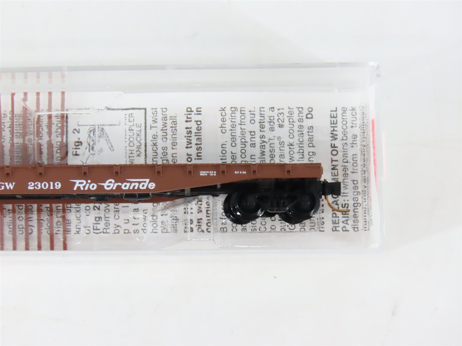 N Scale Micro-Trains MTL 45060 Denver & Rio Grande Western 50' Flat Car RTR
