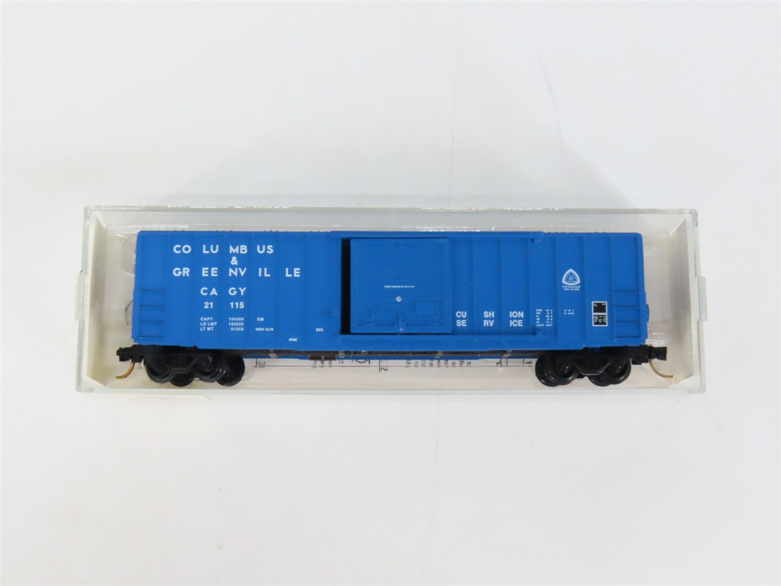 N Kadee Micro-Trains MTL 25340 CAGY Columbus & Greenville 50' Box Car 21115 RTR