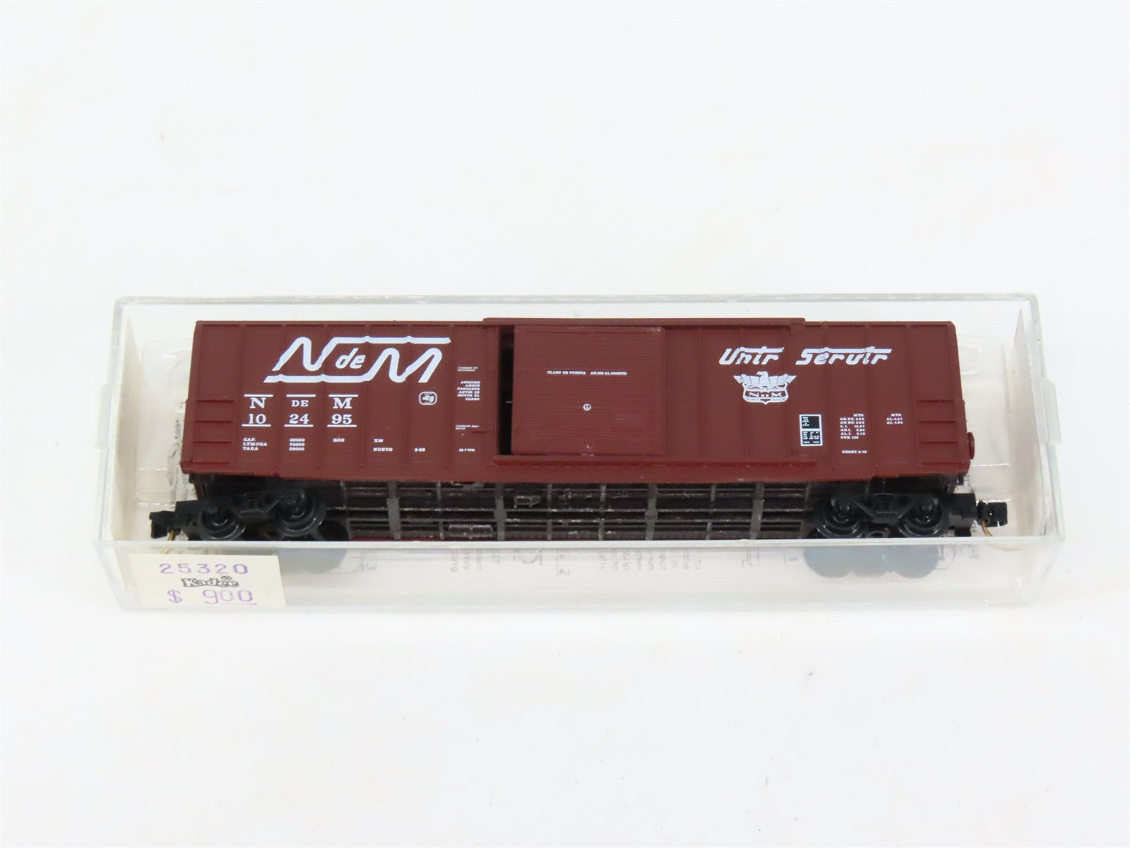 N Kadee Micro-Trains MTL 25320 NdeM National de Mexico 50' Box Car 102495 RTR