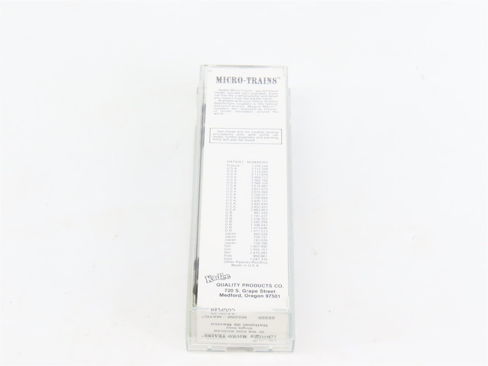 N Kadee Micro-Trains MTL 25320 NdeM National de Mexico 50' Box Car 102495 RTR