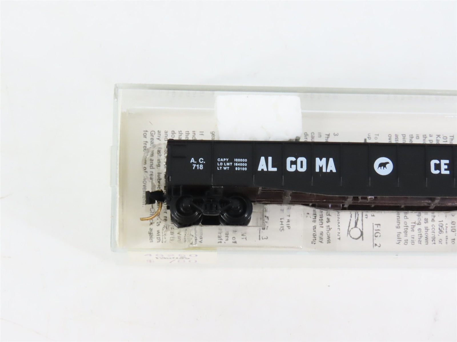 N Scale Micro-Trains MTL 46250 AC Algoma Central 50' Fishbelly Side Gondola RTR
