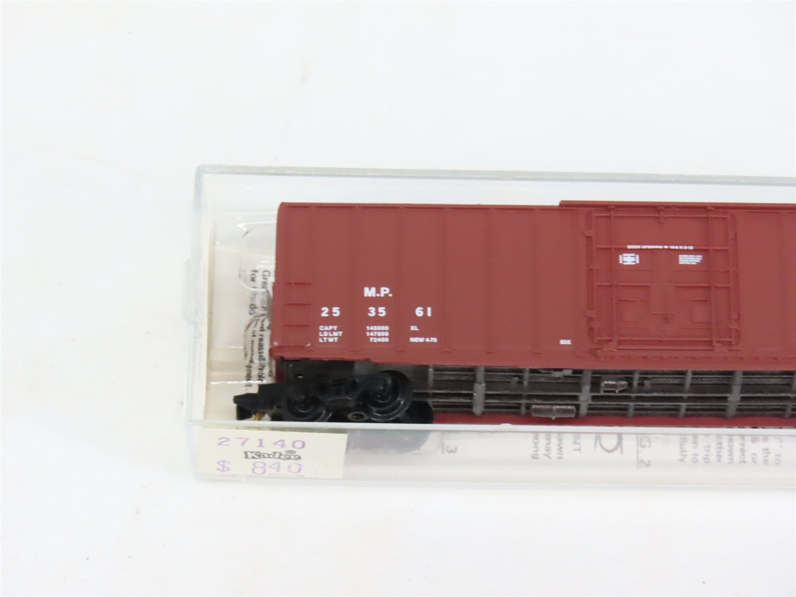 N Scale Micro-Trains MTL 27140 MP Missouri Pacific 50' Box Car 253561 RTR
