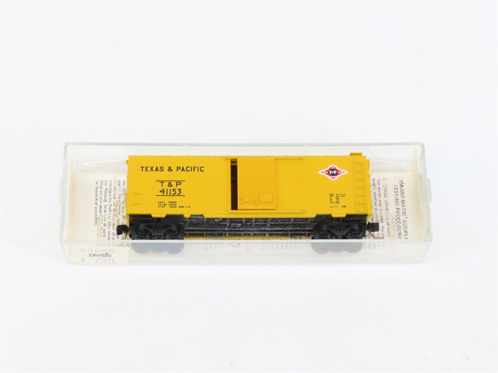 N Scale Kadee Micro-Trains MTL 20590 T&P Texas & Pacific 40' Box Car 41153 RTR
