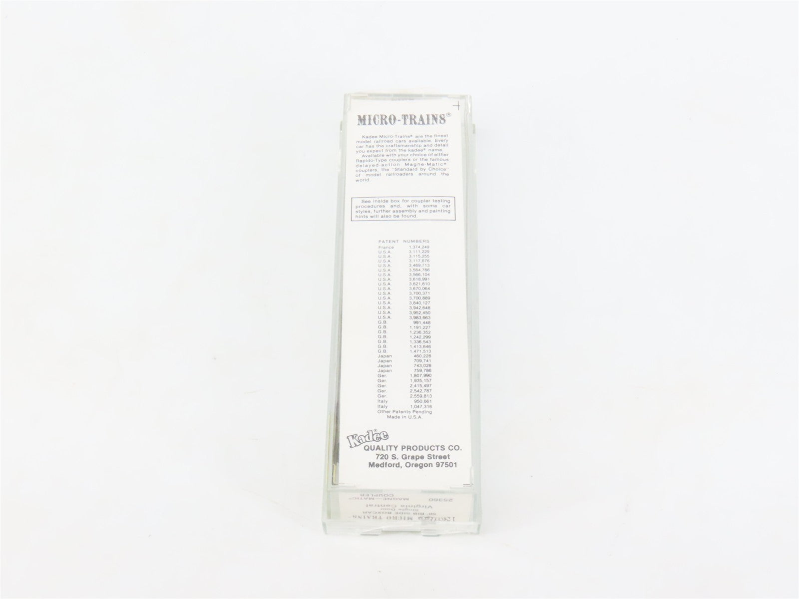 N Scale Kadee Micro-Trains MTL 25360 VC Virginia Central 50' Box Car 1172 RTR