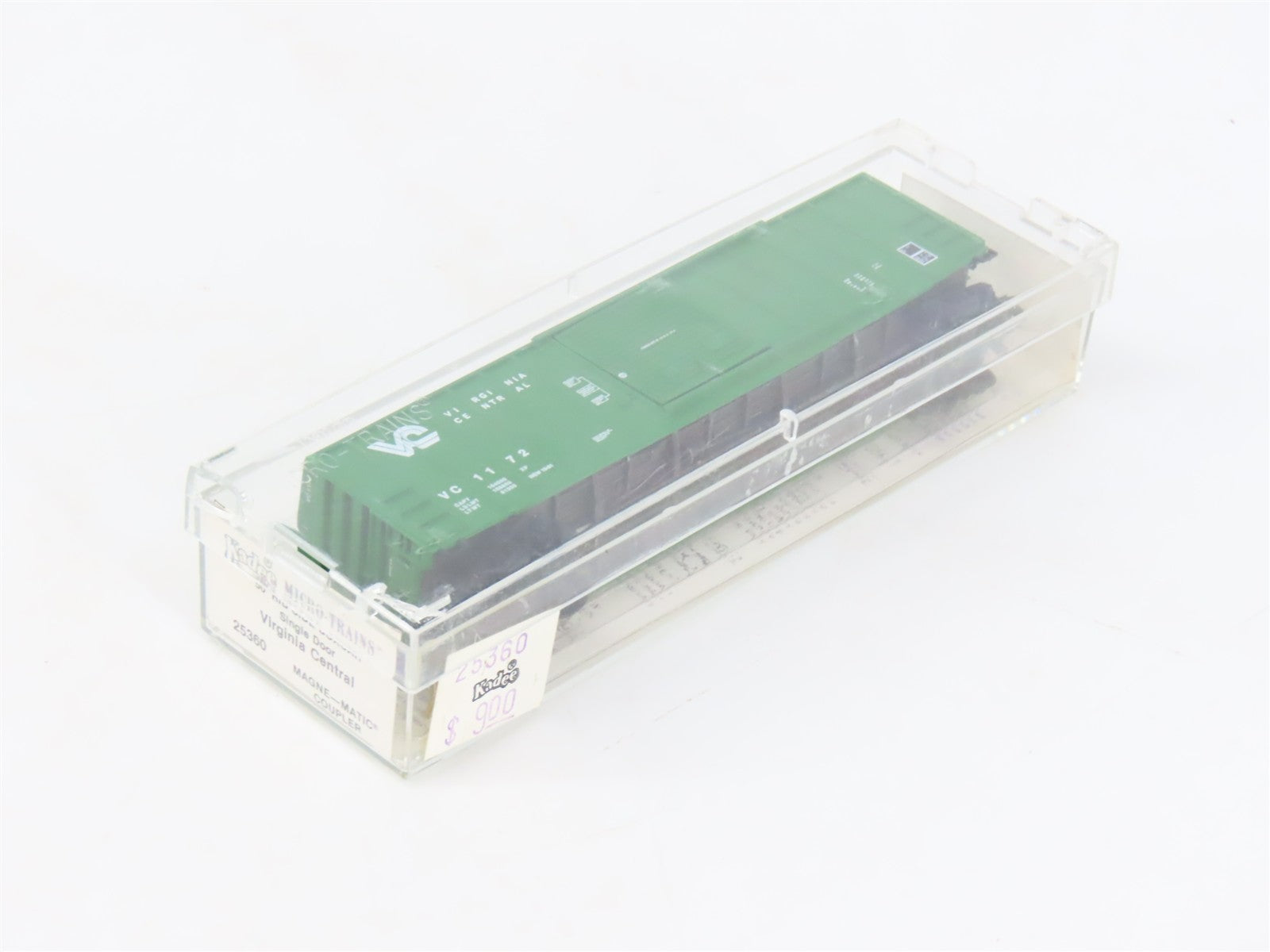 N Scale Kadee Micro-Trains MTL 25360 VC Virginia Central 50' Box Car 1172 RTR