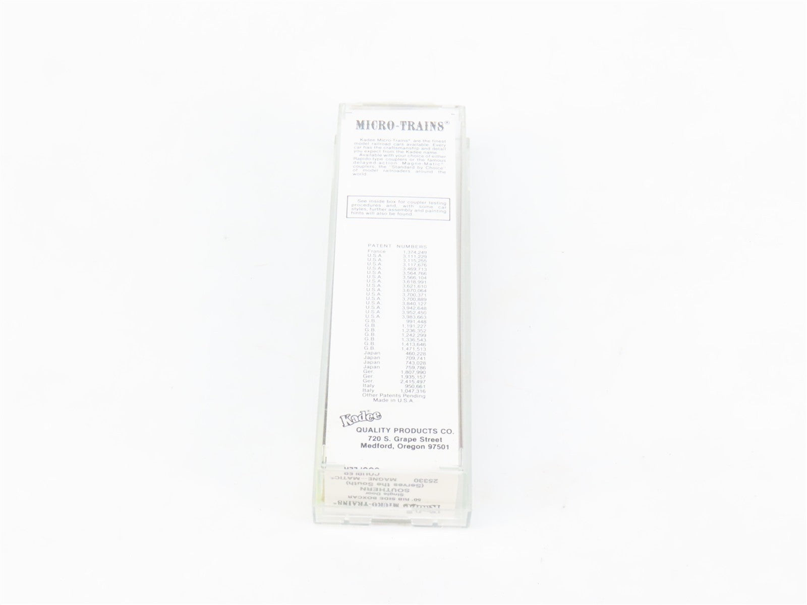 N Scale Kadee Micro-Trains MTL 25330 Southern 