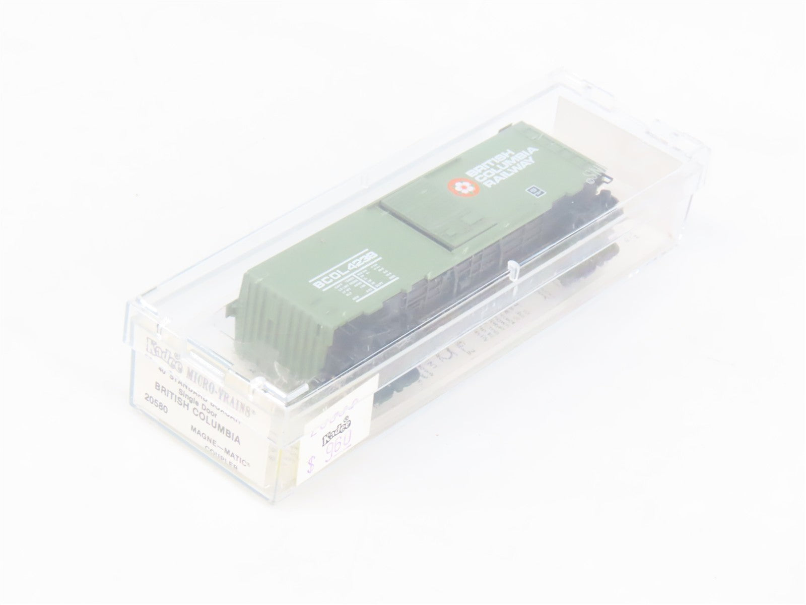 N Scale Micro-Trains MTL 20580 BCOL British Columbia Railway 40' Box Car RTR