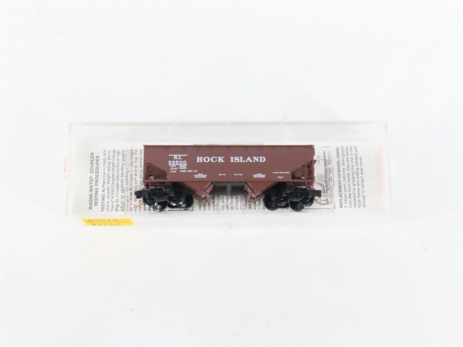 N Scale Micro-Trains MTL 90010 RI Rock Island 33' 2-Bay Hopper 89500 RTR