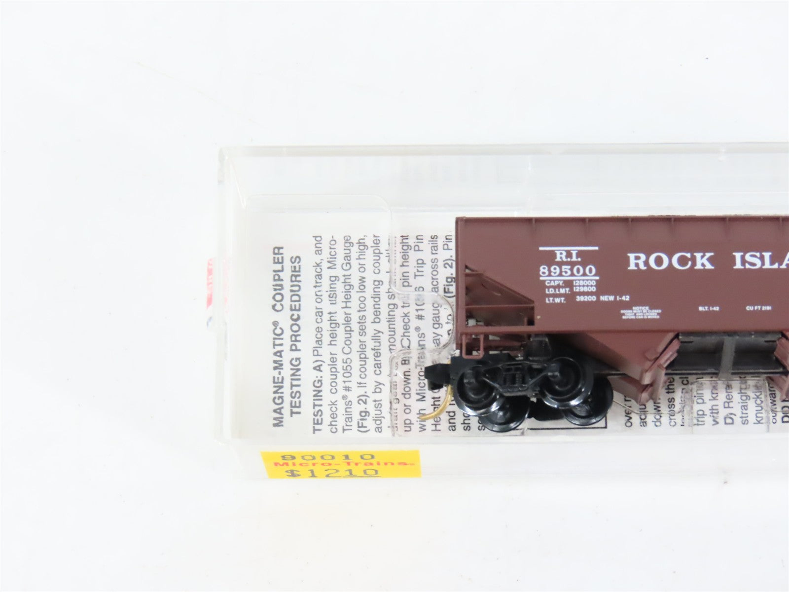 N Scale Micro-Trains MTL 90010 RI Rock Island 33' 2-Bay Hopper 89500 RTR