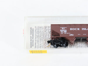N Scale Micro-Trains MTL 90010 RI Rock Island 33' 2-Bay Hopper 89500 RTR