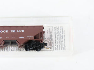 N Scale Micro-Trains MTL 90010 RI Rock Island 33' 2-Bay Hopper 89500 RTR
