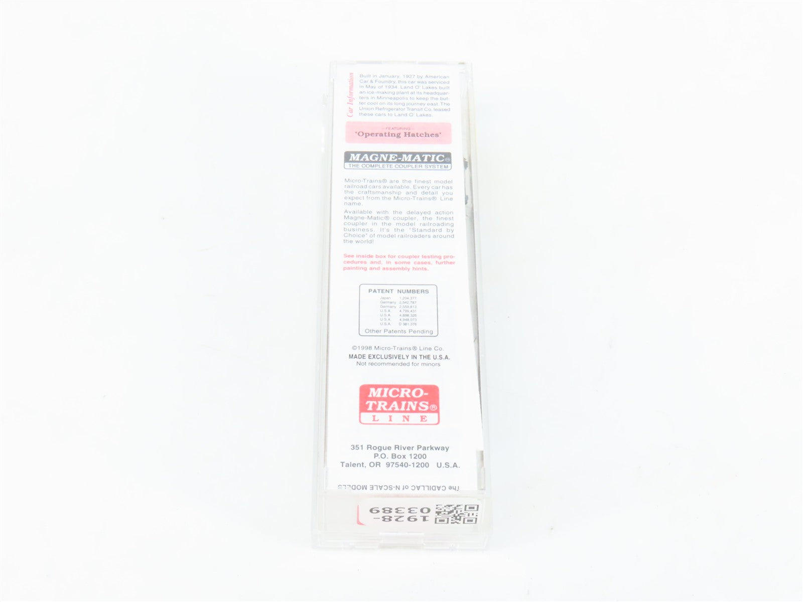 N Scale Micro-Trains MTL 49470 Union Refrigerator Transit Co. 40' Reefer RTR