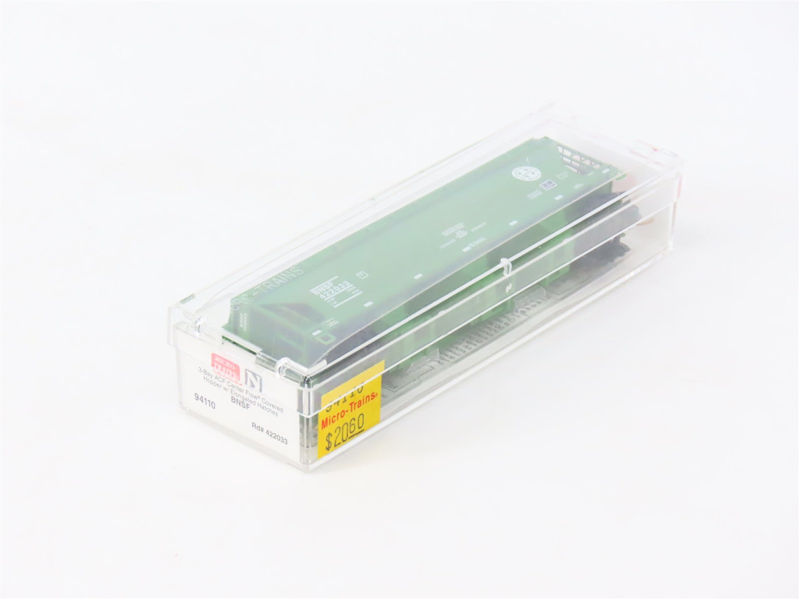 N Scale Micro-Trains MTL 94110 BNSF Railway 3-Bay Covered Hopper 422033 RTR