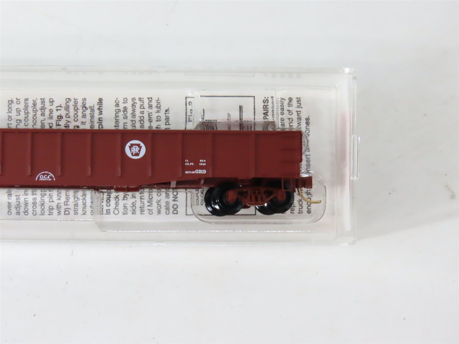 N Scale Micro-Trains MTL 105020 PRR Pennsylvania 50' Gondola 376611 RTR