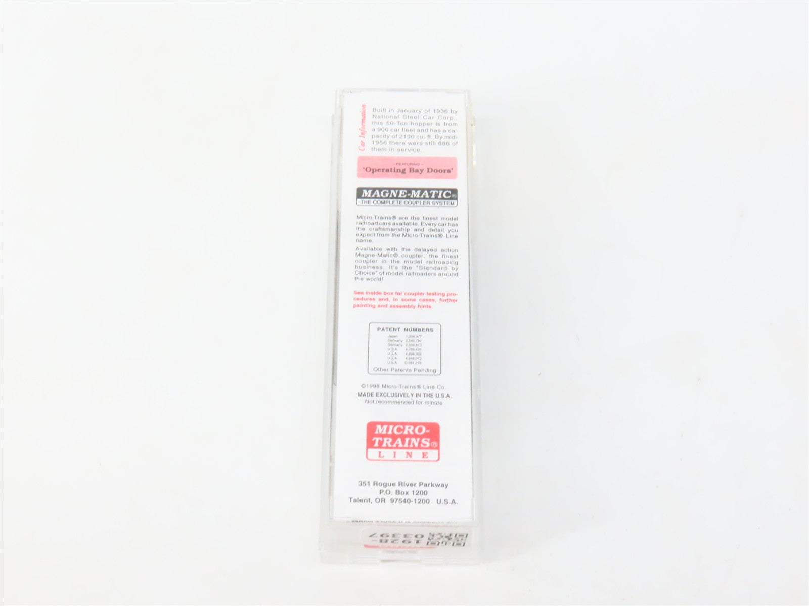 N Scale Micro-Trains MTL 55150 CP Canadian Pacific 33' 2-Bay Hopper 354037 RTR