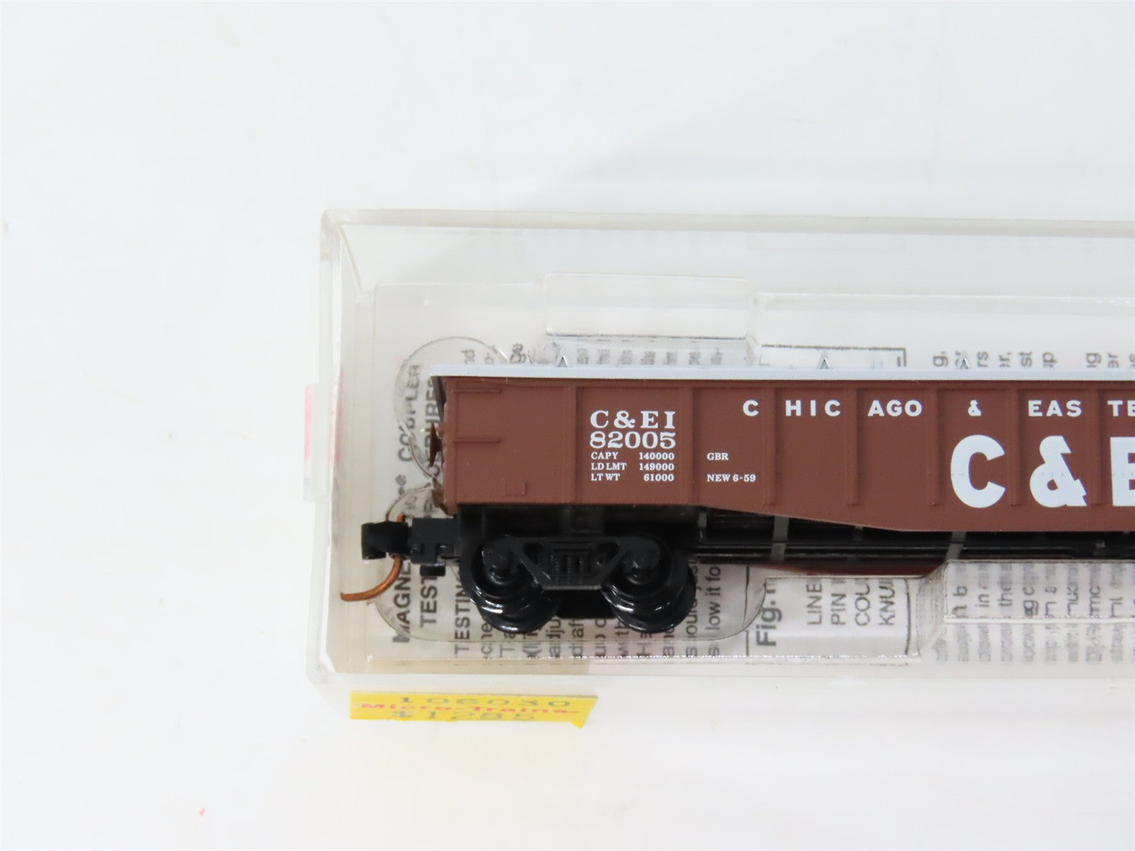 N Micro-Trains MTL 106030 C&EI Chicago & Eastern Illinois 50' Gondola 82005 RTR