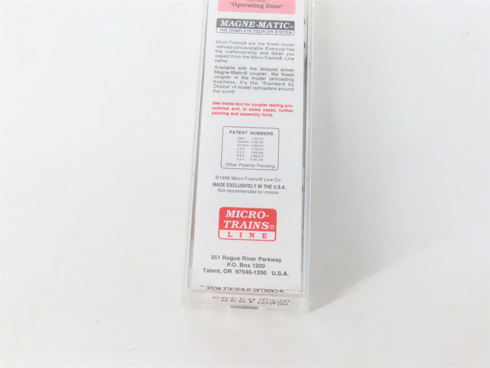 N Scale Micro-Trains MTL 20060 ATSF Santa Fe Grand Canyon 40' Box Car 143585 RTR