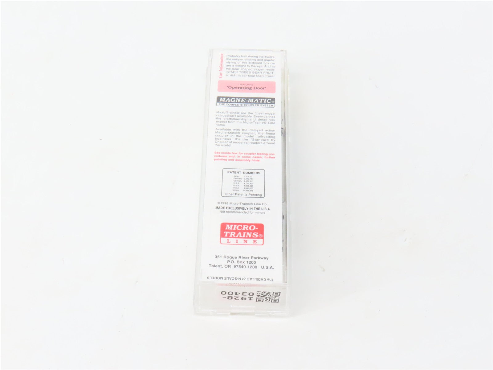 N Scale Micro-Trains MTL 42010 Stark Bro's 40' Box Car 24 RTR