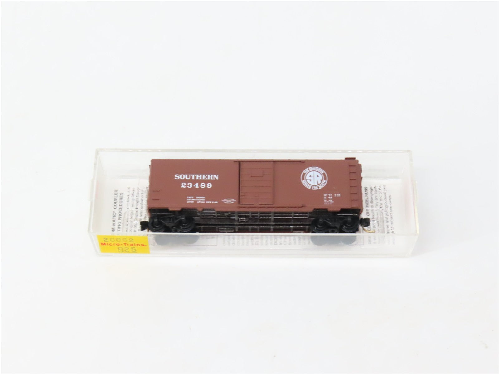 N Scale Micro-Trains MTL 20062 SR Southern Railway 40' Box Car 23489 RTR