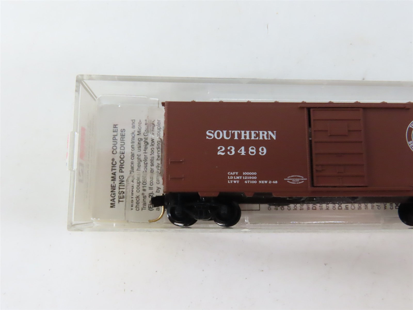 N Scale Micro-Trains MTL 20062 SR Southern Railway 40' Box Car 23489 RTR