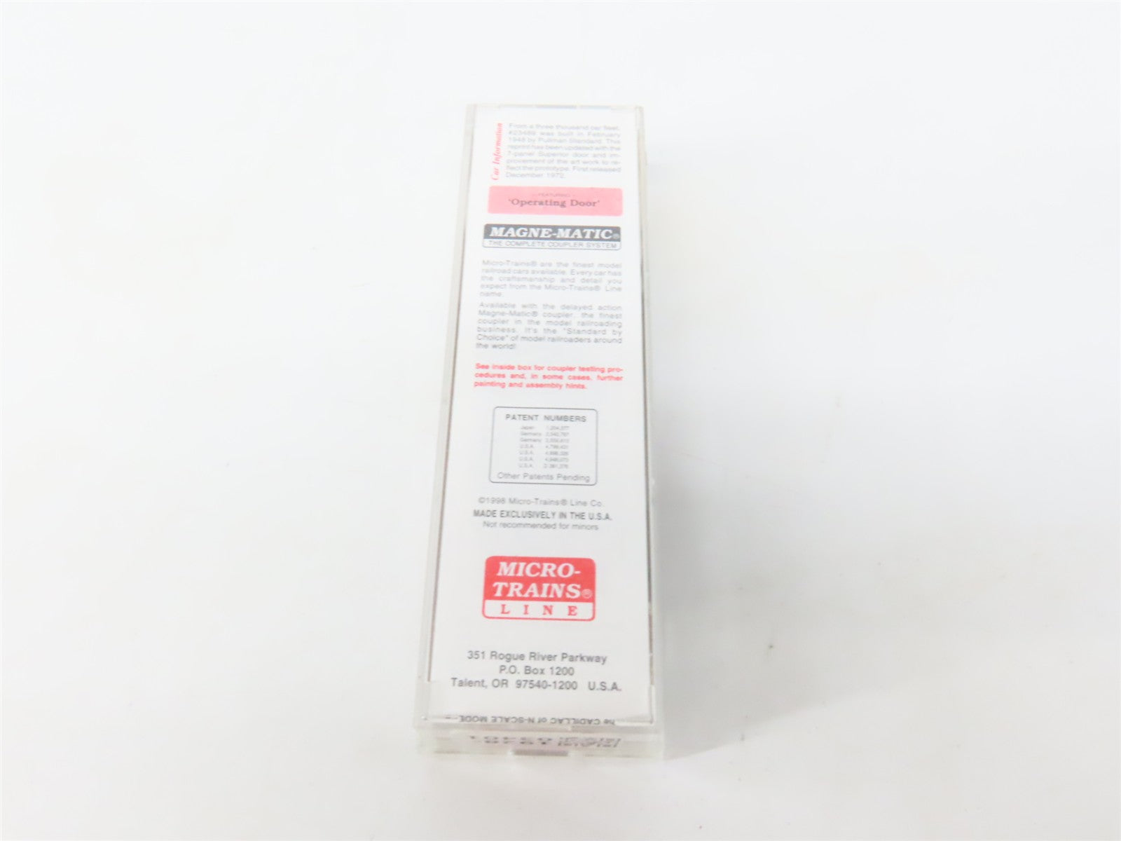 N Scale Micro-Trains MTL 20062 SR Southern Railway 40' Box Car 23489 RTR