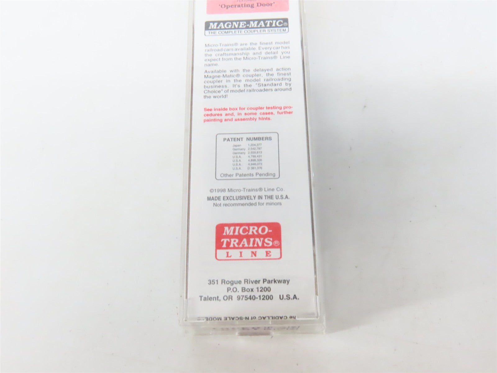 N Scale Micro-Trains MTL 20062 SR Southern Railway 40' Box Car 23489 RTR