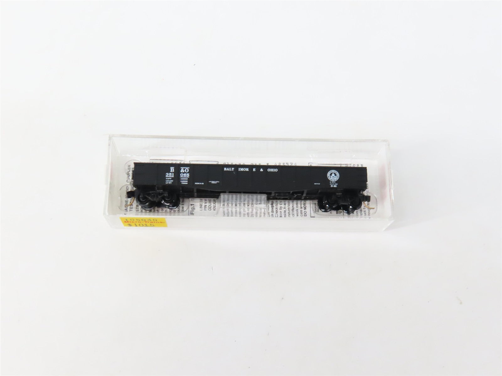N Scale Micro-Trains MTL 105030 B&O Baltimore & Ohio 50' Gondola 351065 RTR