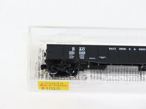N Scale Micro-Trains MTL 105030 B&O Baltimore & Ohio 50' Gondola 351065 RTR