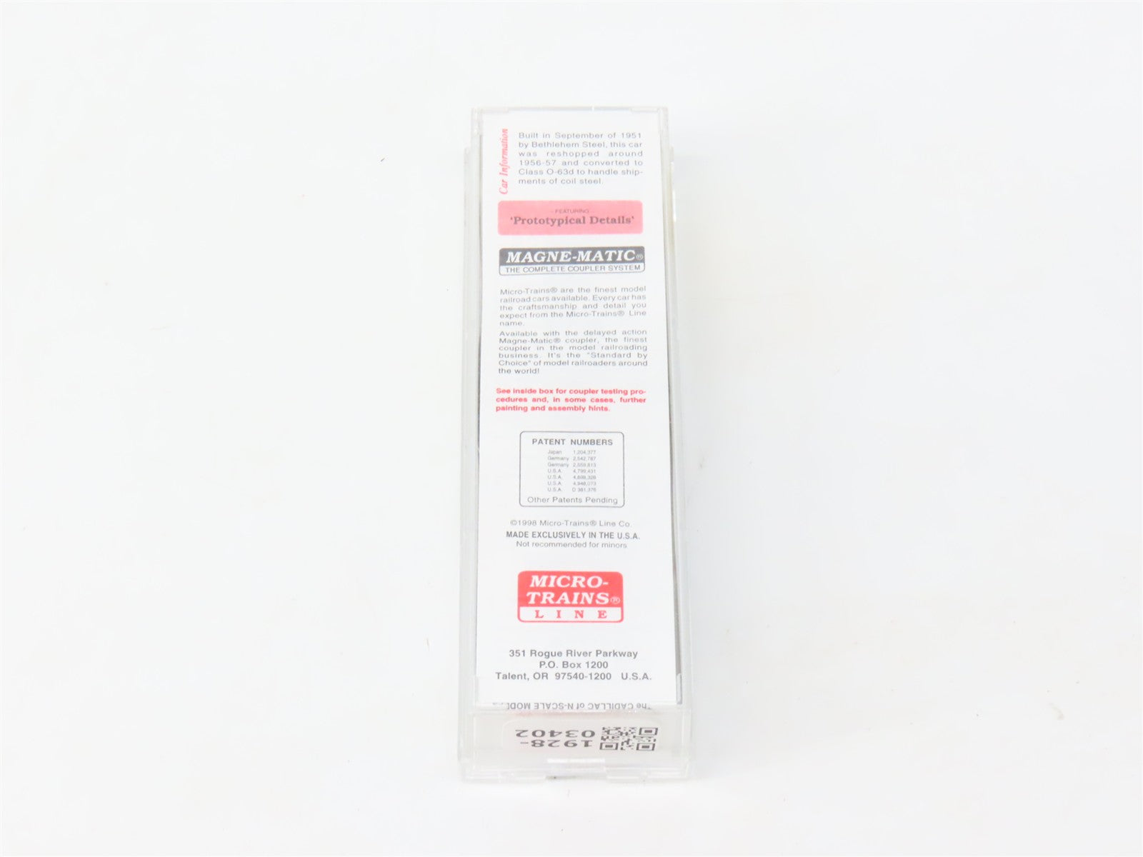 N Scale Micro-Trains MTL 105030 B&O Baltimore & Ohio 50' Gondola 351065 RTR