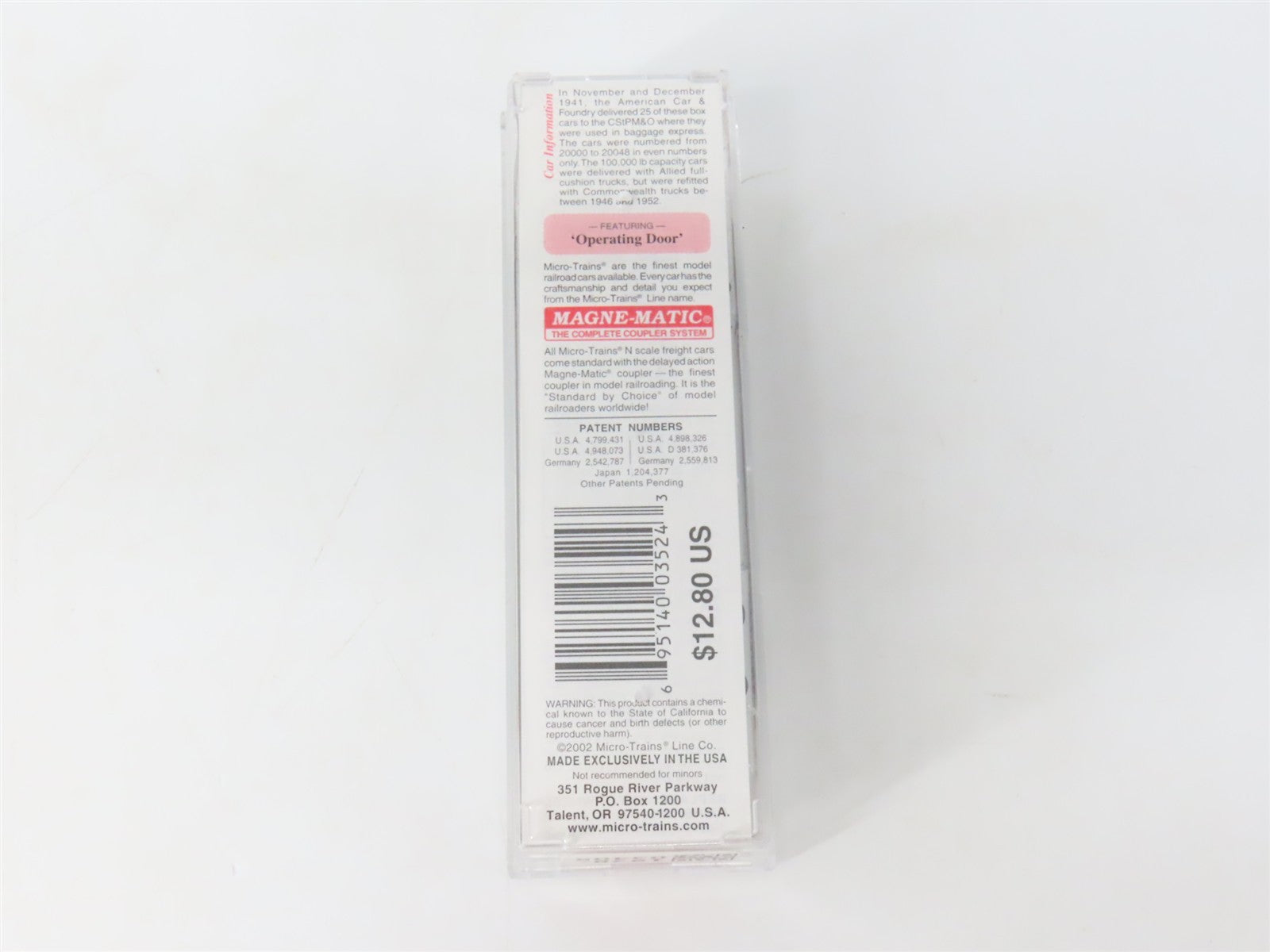 N Scale Micro-Trains MTL 20596 CMO CStPM&O Route Of The 