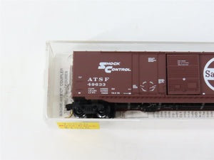 N Scale Micro-Trains MTL 76030 ATSF Santa Fe Shock Control 50' Box Car 49633 RTR