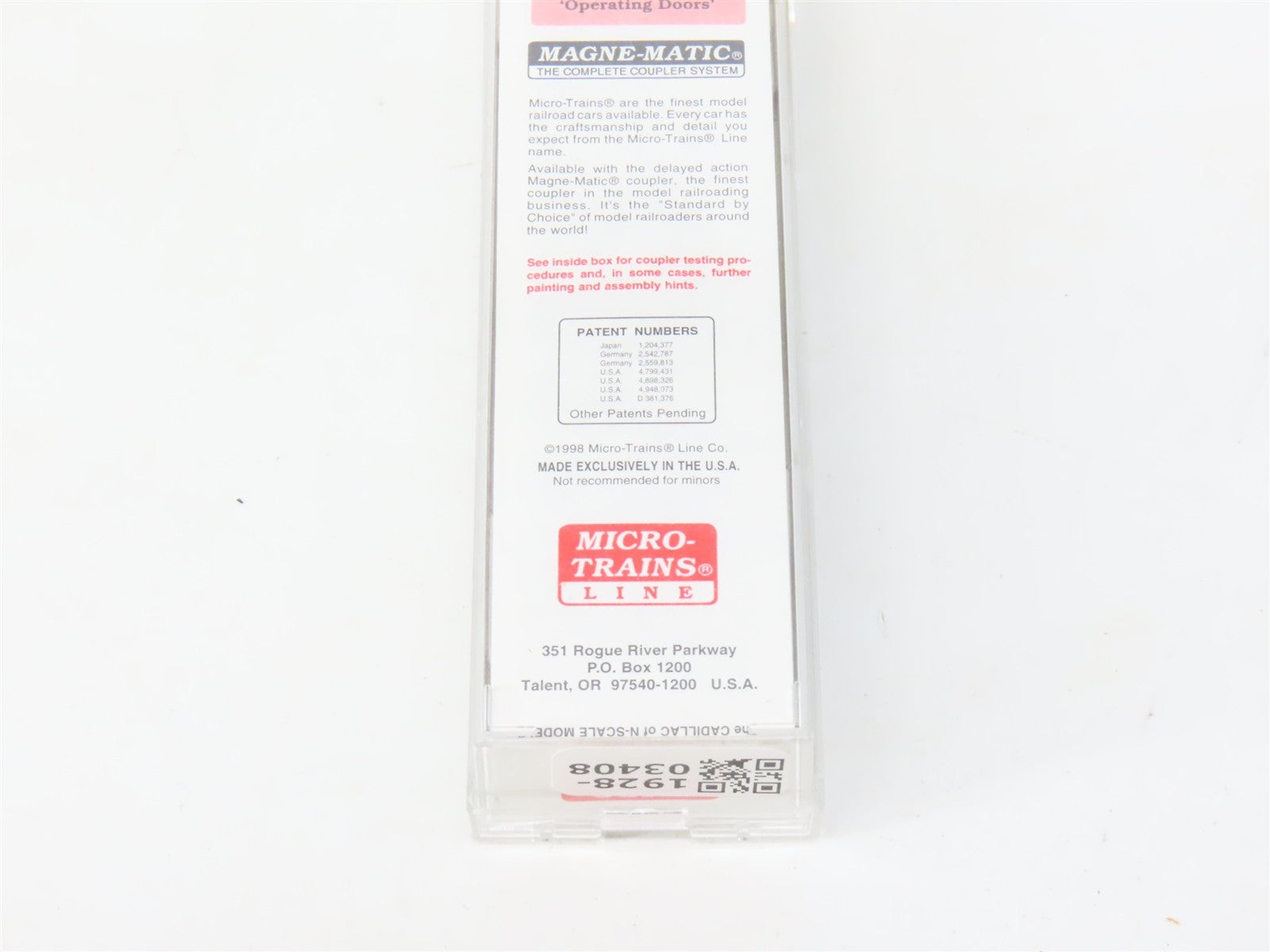 N Scale Micro-Trains MTL 76030 ATSF Santa Fe Shock Control 50' Box Car 49633 RTR