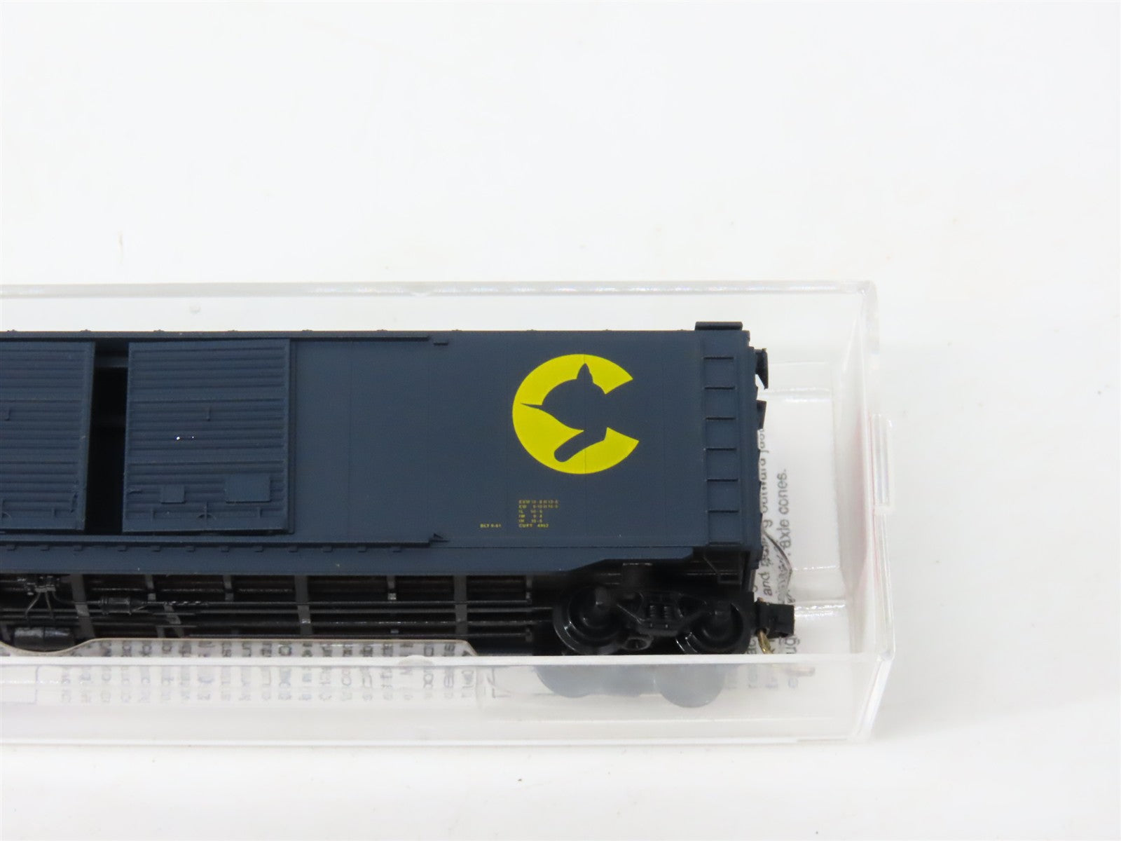 N Scale Micro-Trains MTL 34010 B&O Chessie System 50' Double Door Box Car RTR