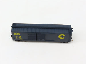 N Scale Micro-Trains MTL 34010 B&O Chessie System 50' Double Door Box Car RTR