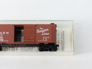 N Kadee Micro-Trains MTL 20740 CIL Monon The Hoosier Line 40' Box Car 9145 RTR