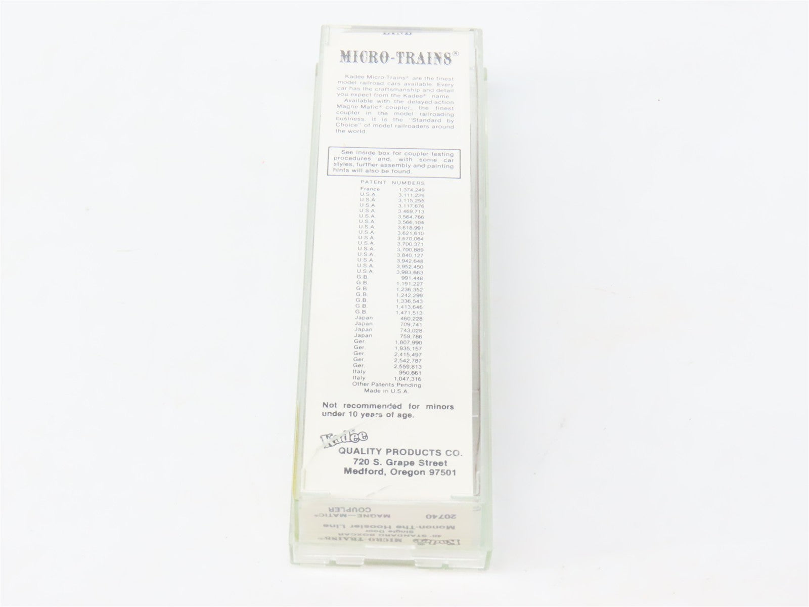 N Kadee Micro-Trains MTL 20740 CIL Monon The Hoosier Line 40' Box Car 9145 RTR