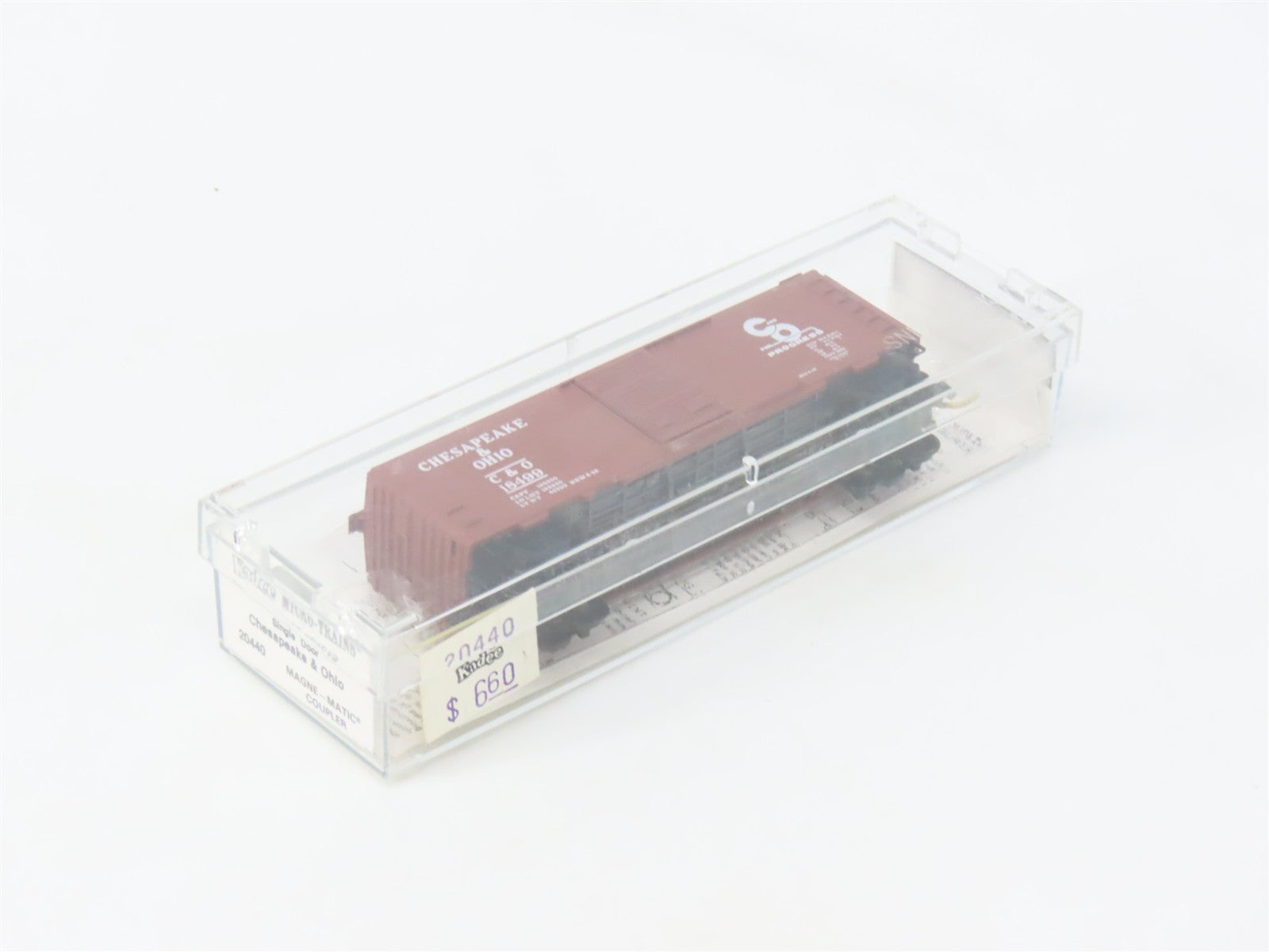 N Scale Kadee Micro-Trains MTL 20440 C&O Chesapeake & Ohio 40' Box Car 18499 RTR