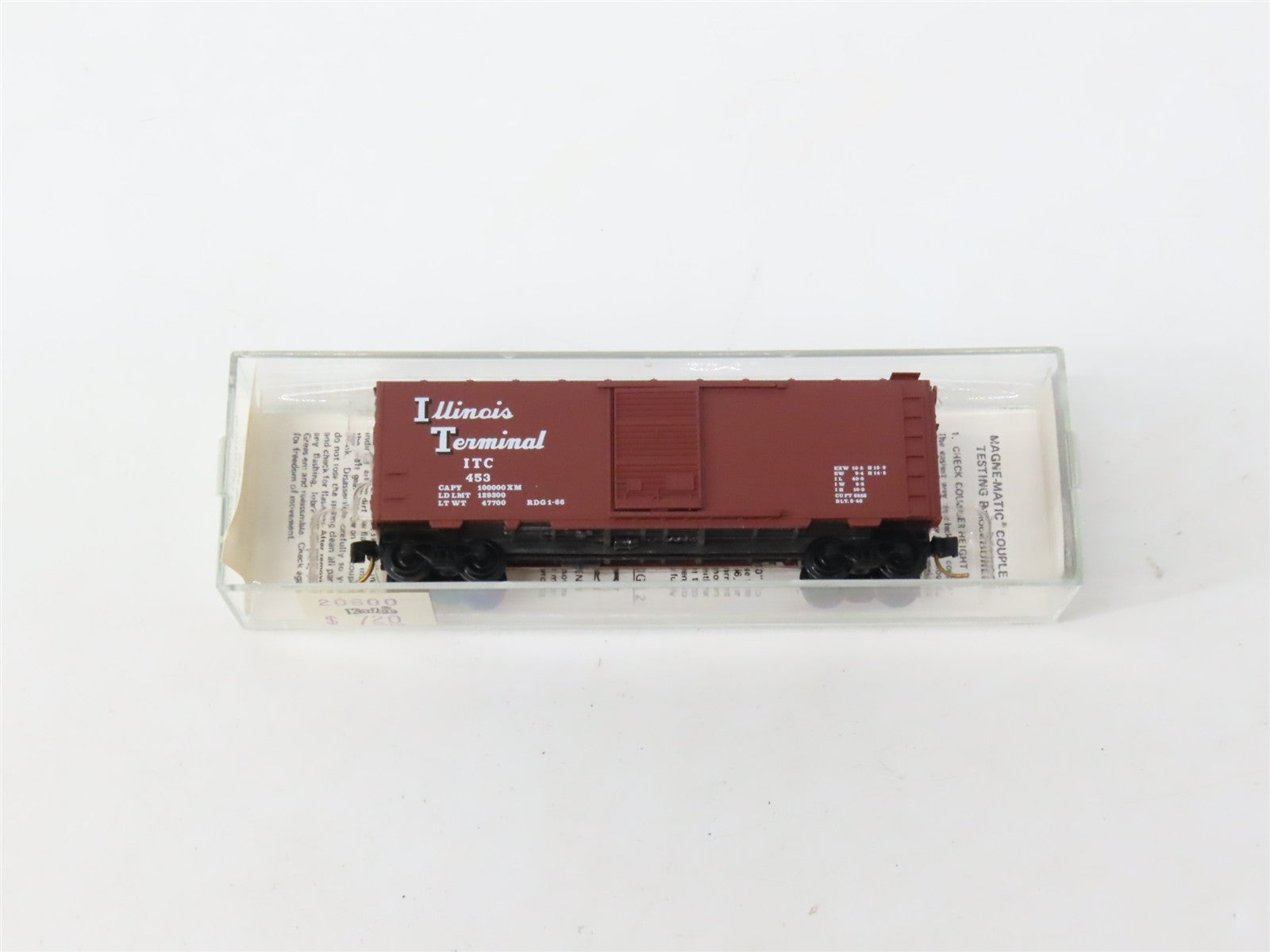 N Scale Kadee Micro-Trains MTL 20600 ITC Illinois Terminal 40' Box Car 453 RTR