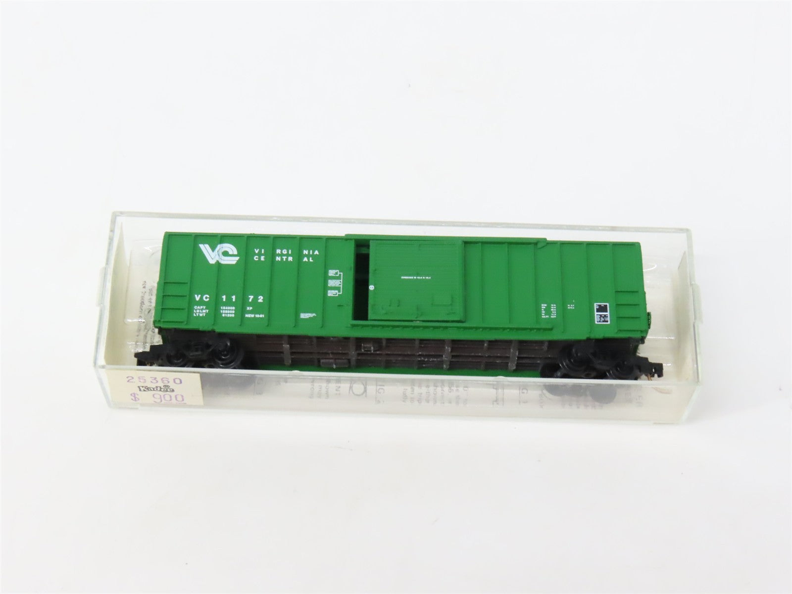 N Scale Kadee Micro-Trains MTL 25360 VC Virginia Central 50' Box Car 1172 RTR