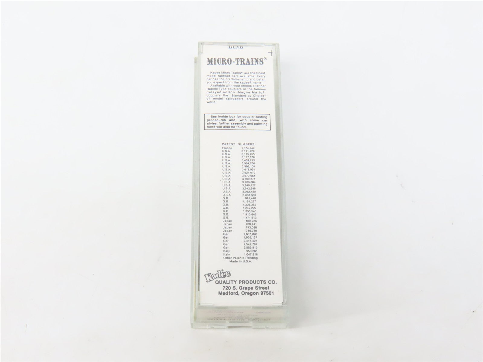N Scale Kadee Micro-Trains MTL 25360 VC Virginia Central 50' Box Car 1172 RTR