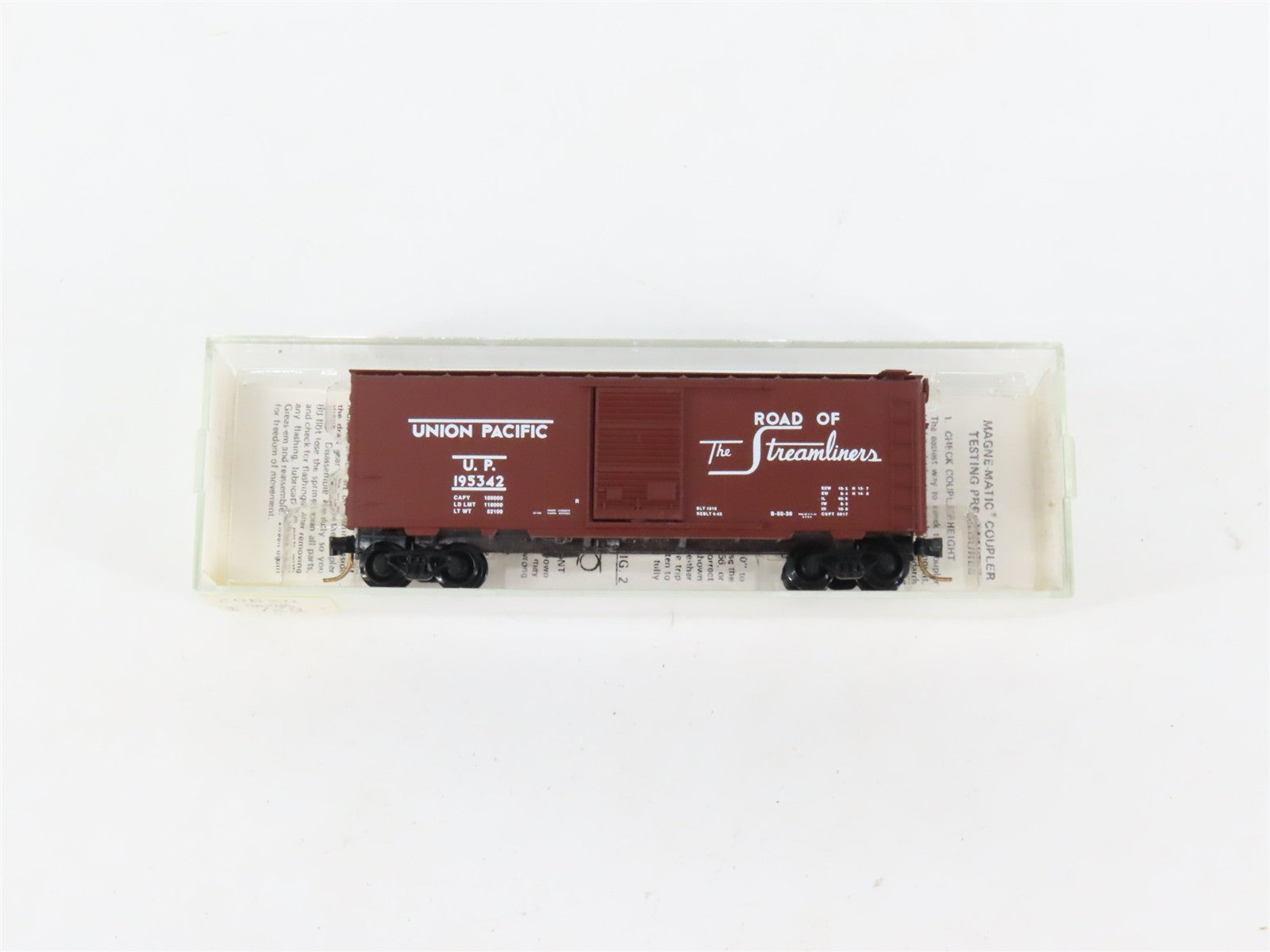 N Scale Micro-Trains MTL 20620 UP Union Pacific 40' Box Car 195342 RTR