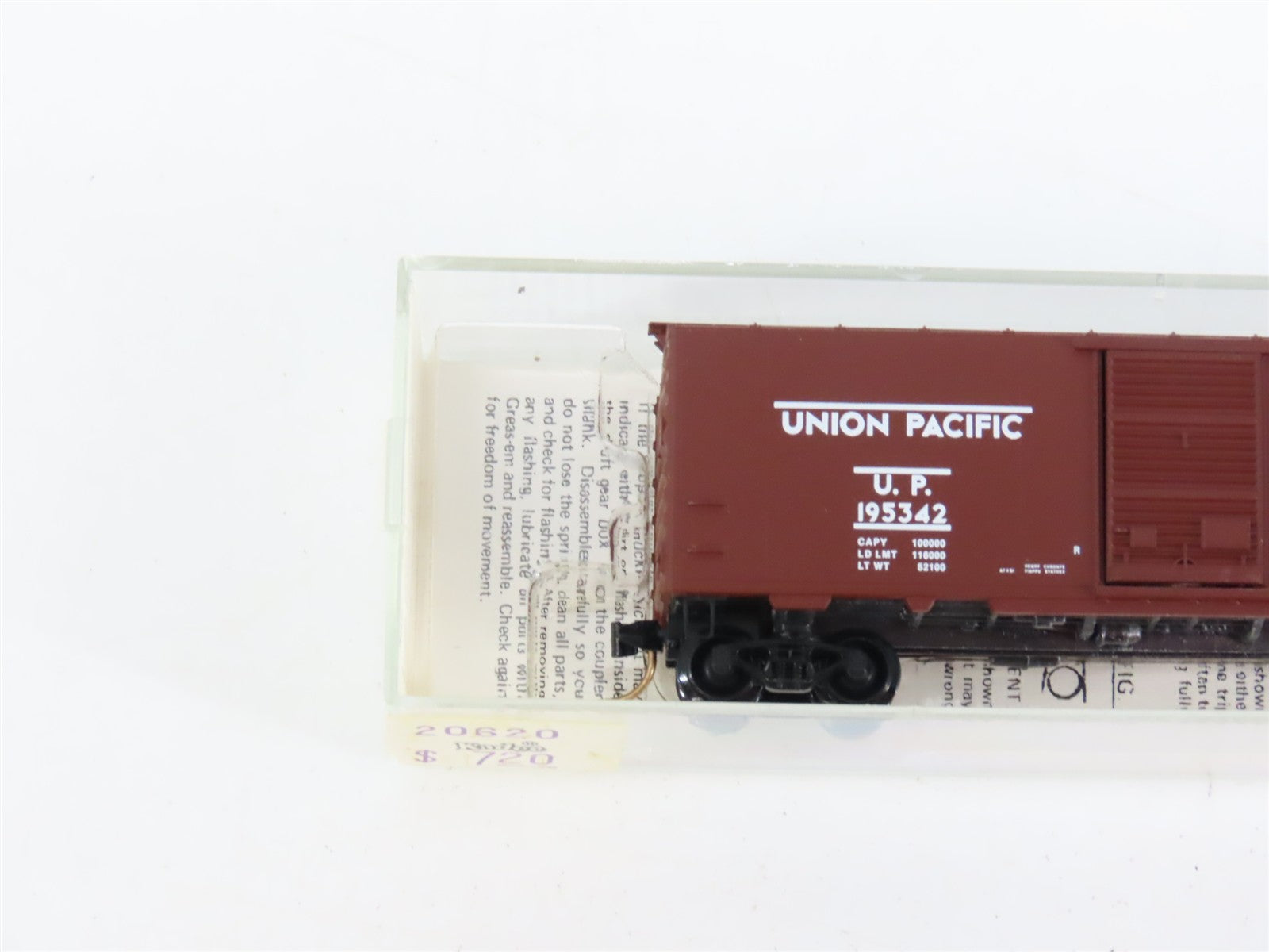 N Scale Micro-Trains MTL 20620 UP Union Pacific 40' Box Car 195342 RTR