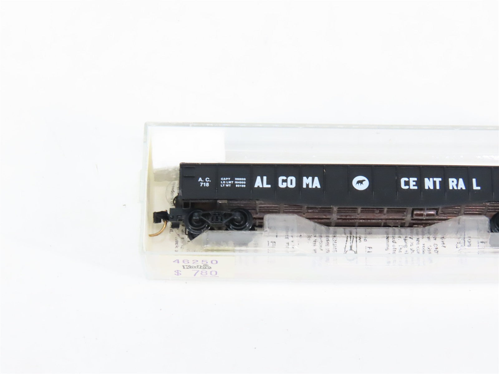 N Scale Micro-Trains MTL 46250 A. C. Algoma Central 50' Fishbelly Gondola RTR
