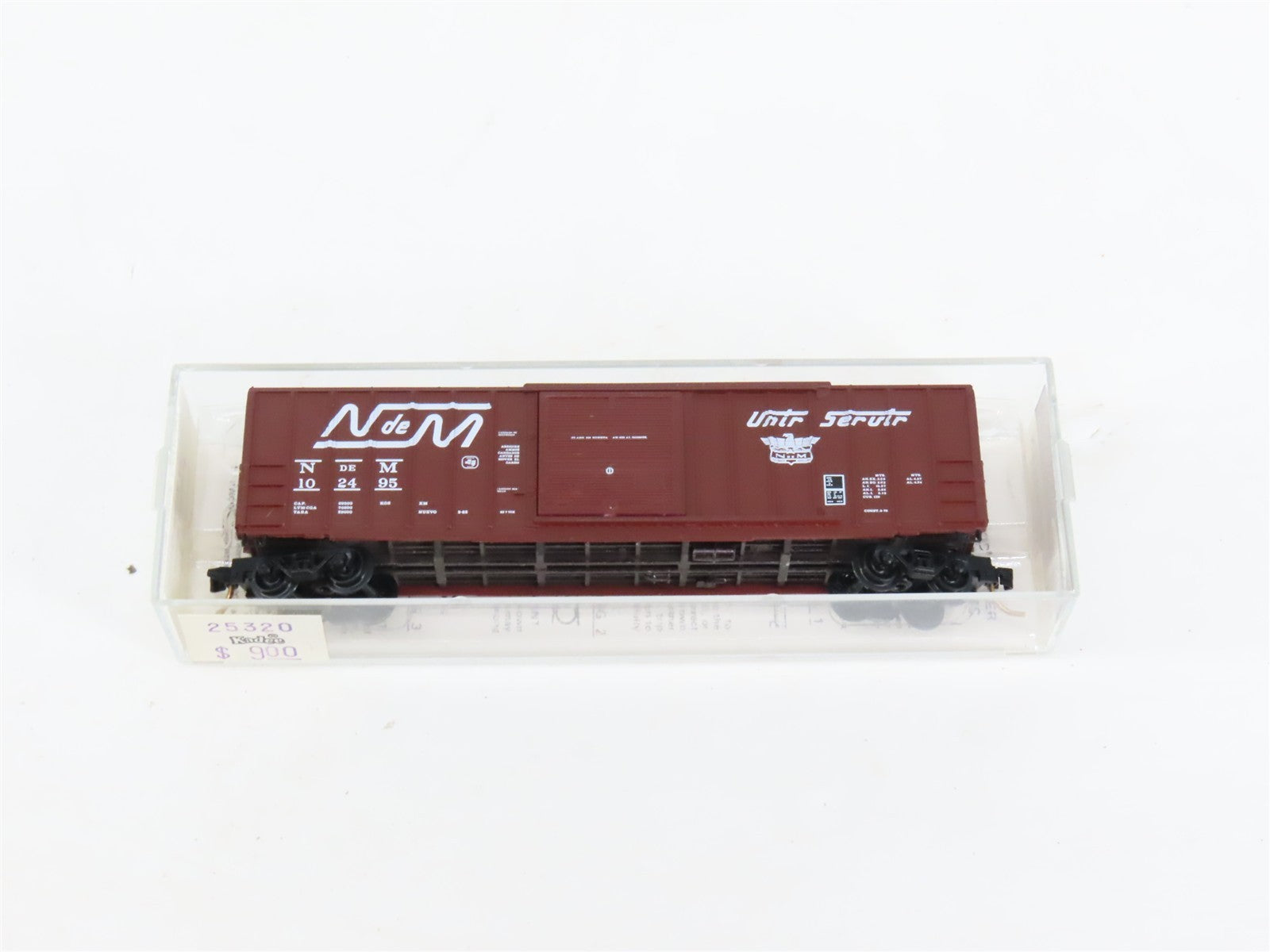 N Kadee Micro-Trains MTL 25320 NdeM National de Mexico 50' Box Car 102495 RTR