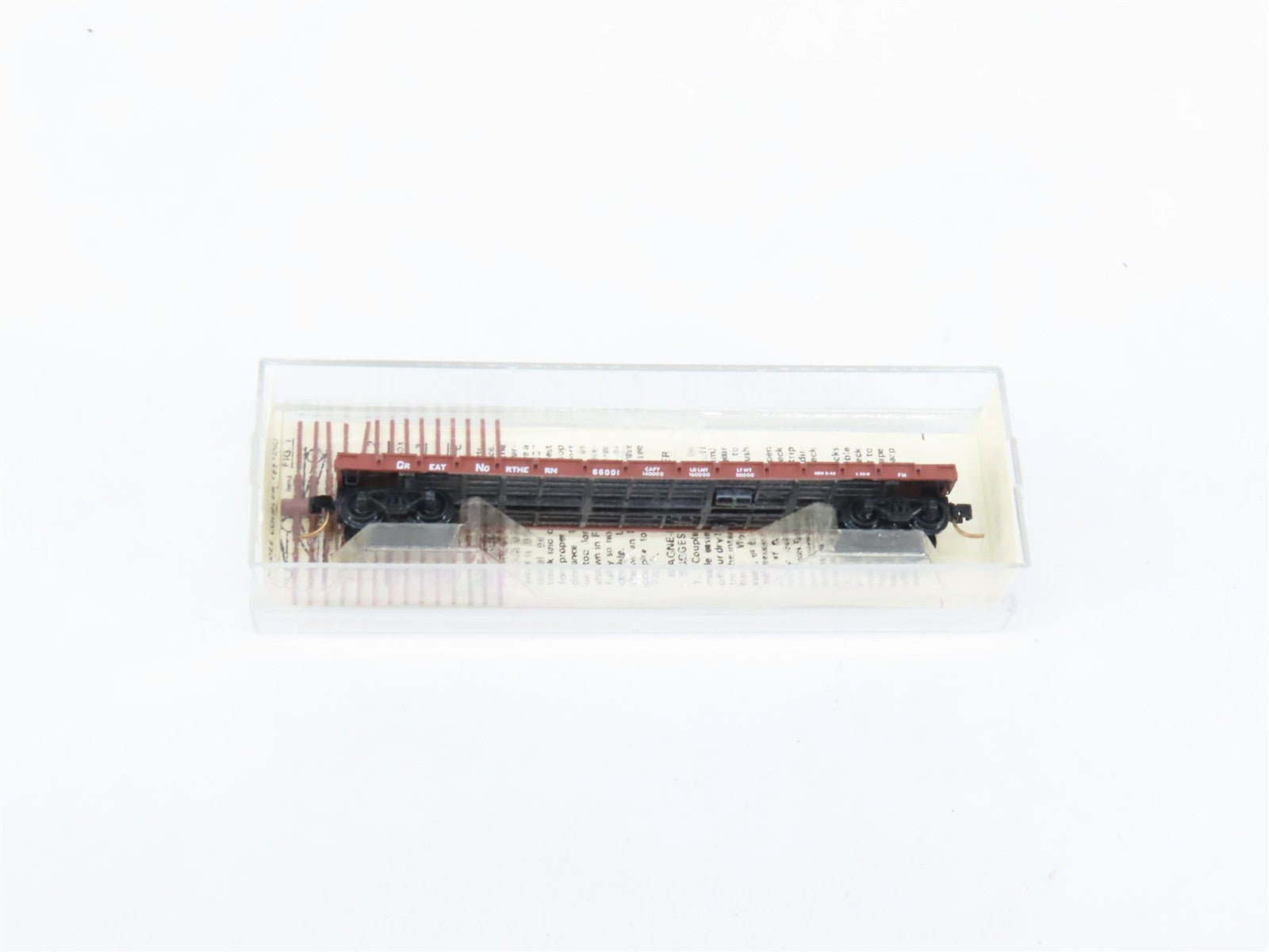 N Scale Micro-Trains MTL 44010 Great Northern 50' Flat Car 66001 RTR