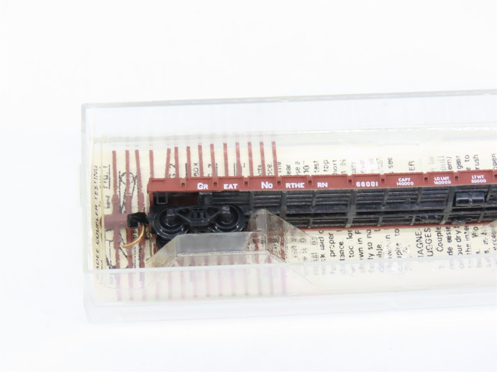 N Scale Micro-Trains MTL 44010 Great Northern 50' Flat Car 66001 RTR