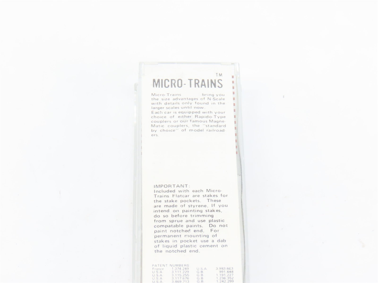 N Scale Micro-Trains MTL 44010 Great Northern 50' Flat Car 66001 RTR