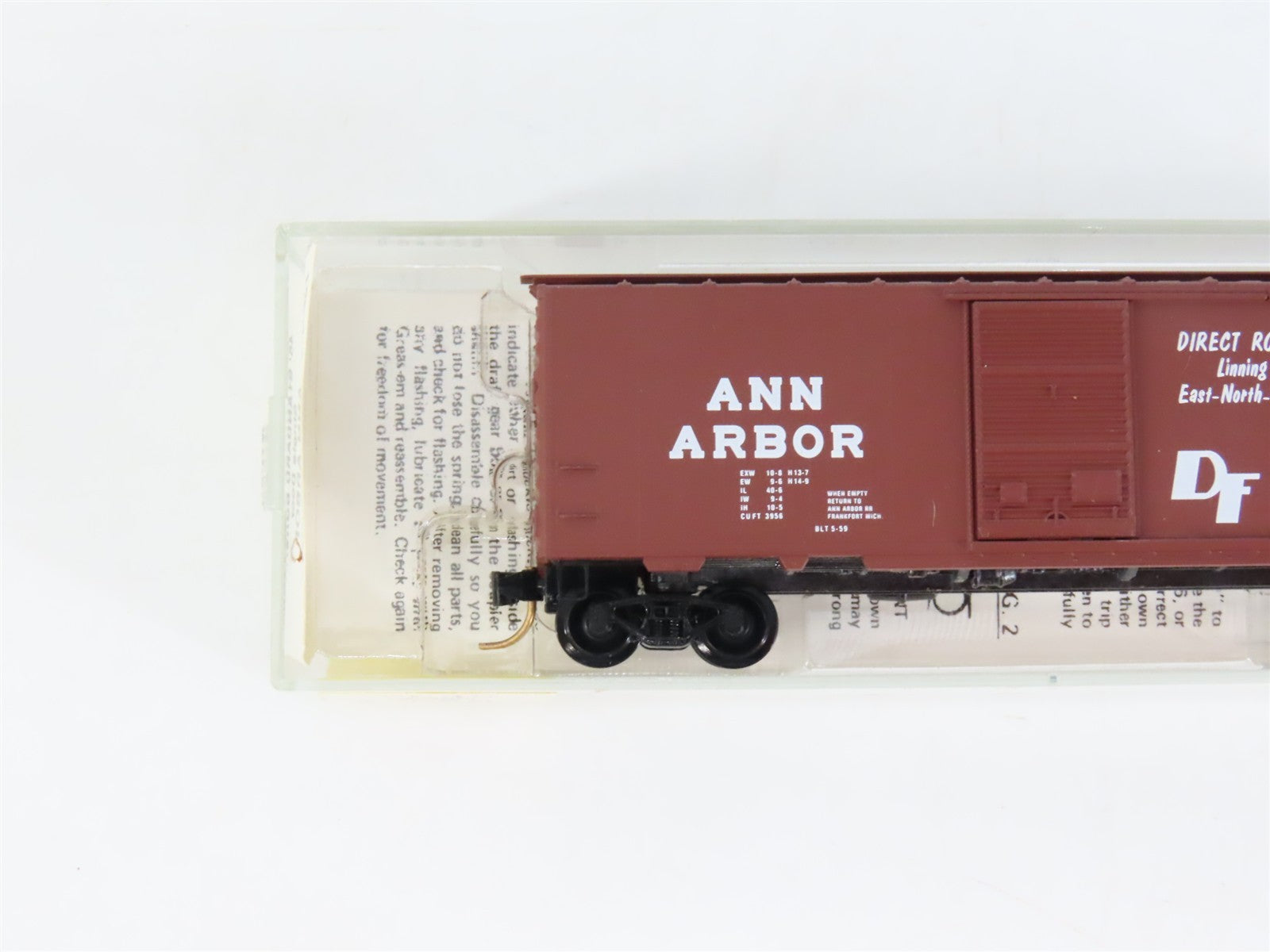N Scale Kadee Micro-Trains MTL 20690 AA Ann Arbor 40' Box Car 1401 RTR