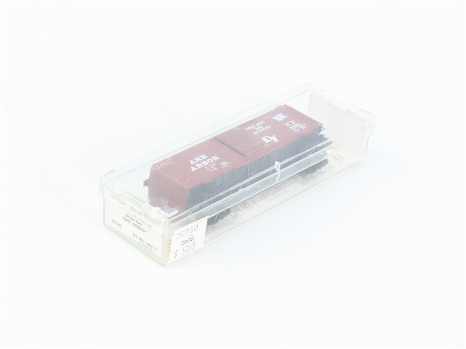 N Scale Kadee Micro-Trains MTL 20690 AA Ann Arbor 40' Box Car 1401 RTR